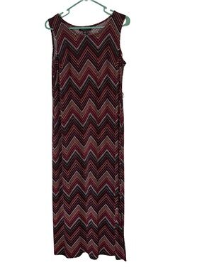 Perceptions Polka Dot Sleeveless Maxi Dress